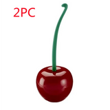 Cherry Shape Plastic Toilet Brush Set