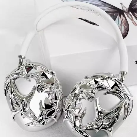 Silver Liquid Headset Cover