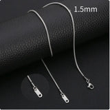 Minimalist Men's Stainless Steel Snake Chain Necklace