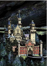 Creative Handmade City Night Scene Scraping Painting