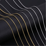 Minimalist Men's Stainless Steel Snake Chain Necklace