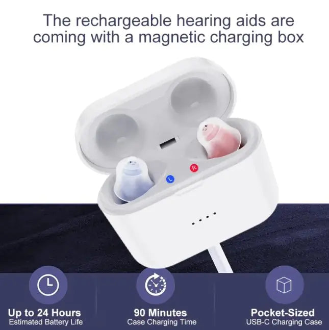 Magnetic Charging Digital Hearing Aid