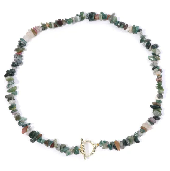 Natural Stone Bead Necklace