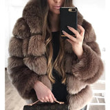 Women's Luxury Faux Fur Jacket