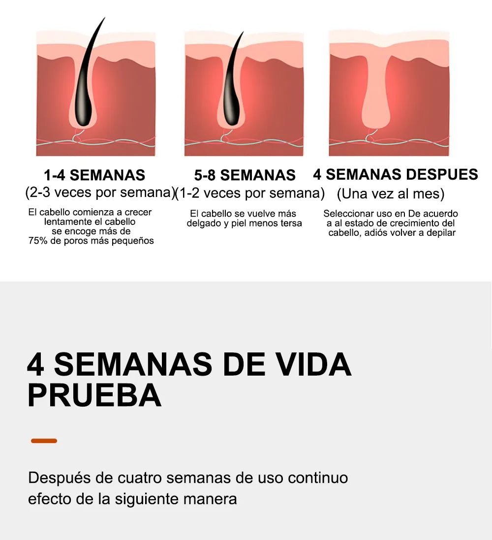 Painless Hair Removal Instrument With Quartz Lamp