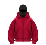 Fleece-lined Double Hood Sweater