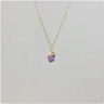 Natural Crystal Pendant Necklace with Stainless Steel Chain