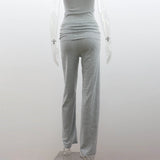 Casual Slim Top & Trousers Set