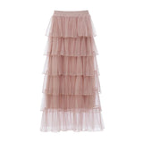 Mid-Length Women'S Mesh Skirt