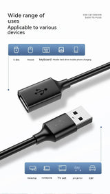 Usb Extension Male To Female Data Cable