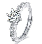 Female Imitation Moissan Diamond Ring