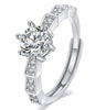 Female Imitation Moissan Diamond Ring