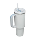 40oz Insulated Tumbler with Handle and Straw