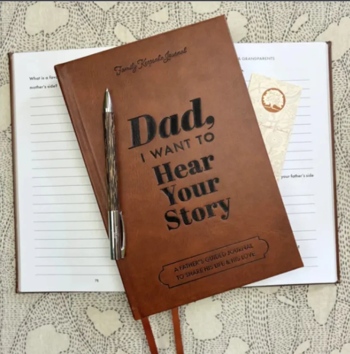 Creative Retro Dad Story Leather Notebook