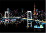 Creative Handmade City Night Scene Scraping Painting