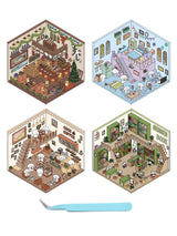 3D Cabin Landscape Stickers