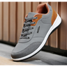 Lace-Up Microfiber Leather Men’s Sneakers