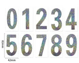 Reflective PVC Number Stickers