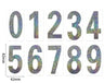Reflective PVC Number Stickers