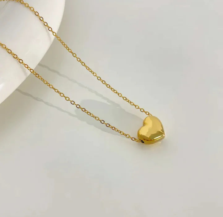 LoveHeart 3D Pendant Necklace
