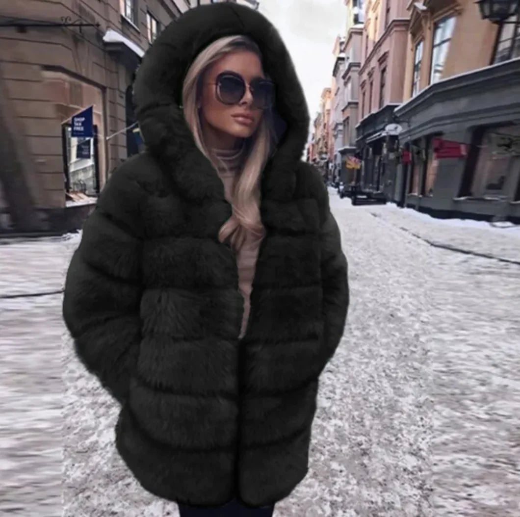 Women's Luxury Faux Fur Jacket