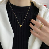 LoveHeart 3D Pendant Necklace