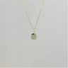 Natural Crystal Pendant Necklace with Stainless Steel Chain