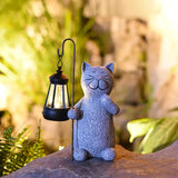 Solar Garden Lamp Kitten Crafts Ornaments