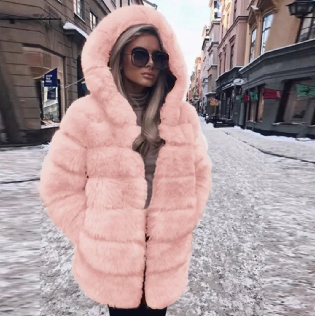 Women's Luxury Faux Fur Jacket