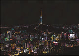 Creative Handmade City Night Scene Scraping Painting