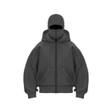 Fleece-lined Double Hooded Jacket