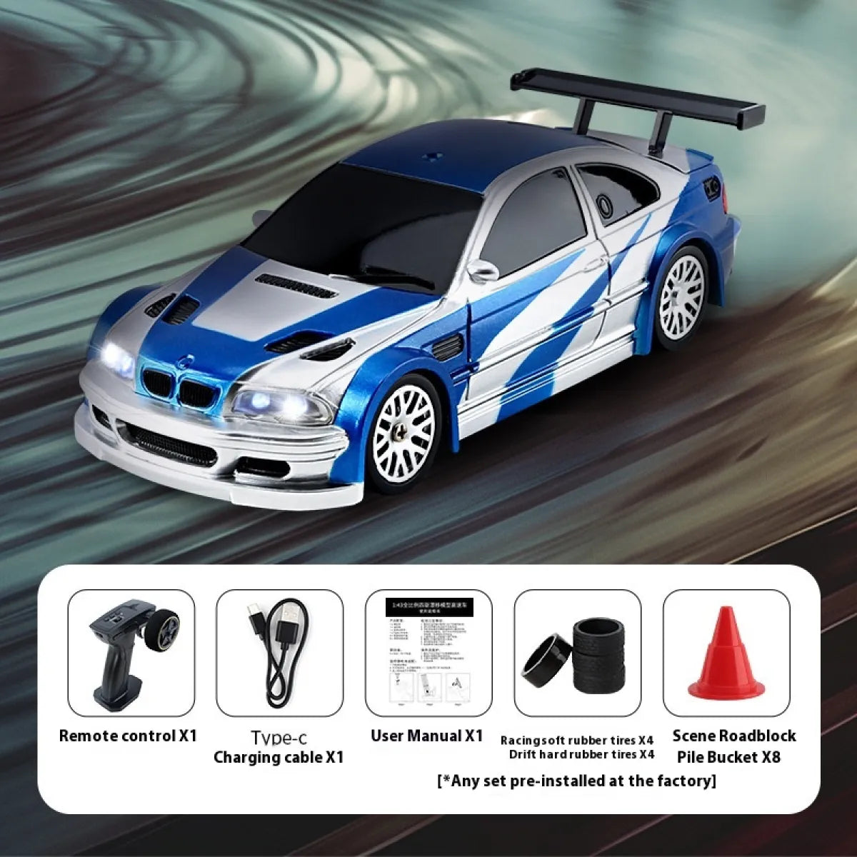 Mini RC Four-Wheel Drift Car