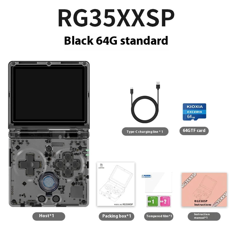 AMPOWN RG35XXSP Foldable Retro Handheld Game Console