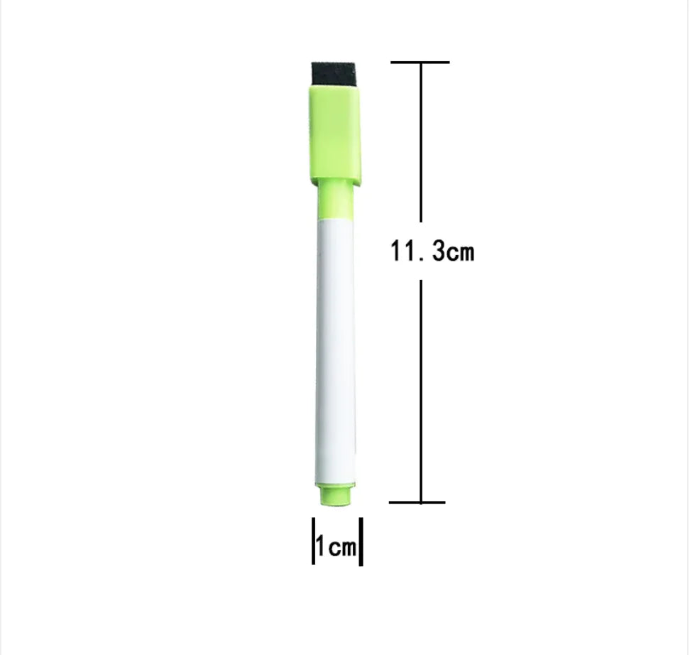 Eco-Friendly Whiteboard Markers with Eraser - 8-Piece Set for Kids