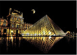 Creative Handmade City Night Scene Scraping Painting
