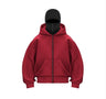 Fleece-Lined Double Hood Sweater