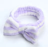 Leopard Print Coral Fleece Workout Hair Band with Bow