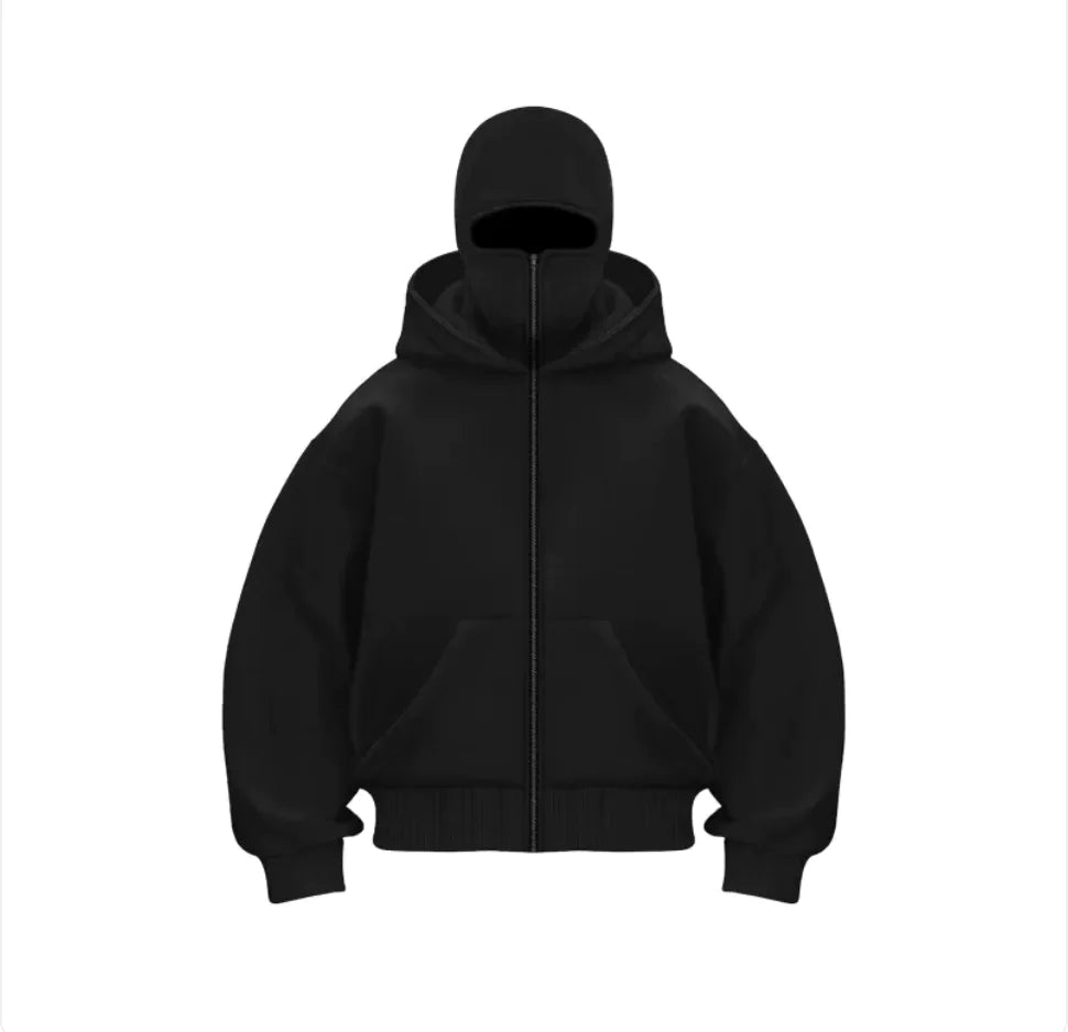 Fleece-Lined Double Hood Sweater
