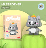 Cartoon Animal Series Cute Doll Tiny Particle Building Blocks