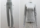 Casual Slim Top & Trousers Set