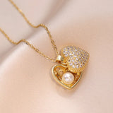 Zircon Heart Necklace