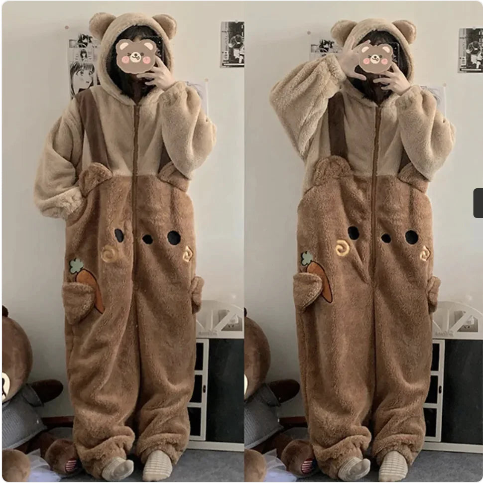 Thick Coral Fleece Cute Pajamas