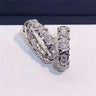 Women's Gold Plated Sepia Set Zircon Ring