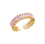 Rainbow Zircon Rhinestone Ring for Women