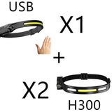 COB LED Rechargeable Headlamp