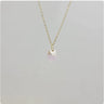 Natural Crystal Pendant Necklace with Stainless Steel Chain