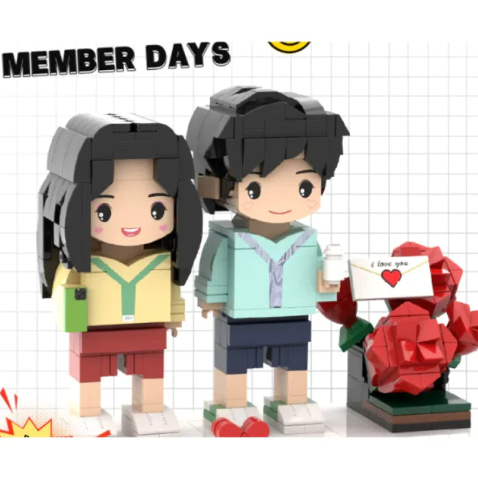 Photo Character Building Blocks Puzzle