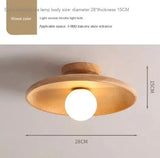 Wooden Round Ceiling Lamp
