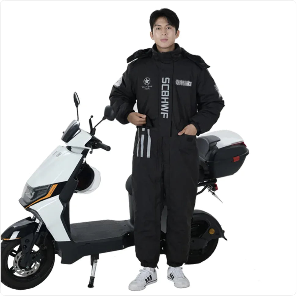 Winter Cold-proof Cycling One-piece Work Clothes