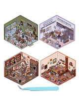 3D Cabin Landscape Stickers